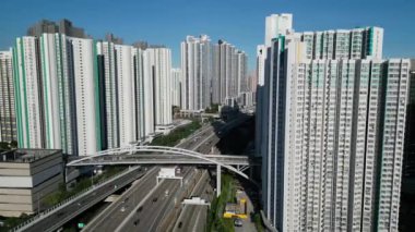 Otoyol Batı Kowloon 'da başlıyor ve kuzeye doğru ilerliyor. 3 Ağustos 2023