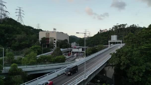 Tsing Sha Highway Una Autopista Importante Hong Kong Agosto 2023 — Vídeo de stock