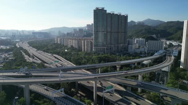 Highway Begins West Kowloon Extends Northward Aug 2023 — Stock Video