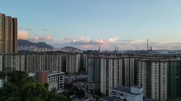 Mei Foo Sun Chuen Una Gran Urbanización Privada Ubicada Agosto — Vídeos de Stock