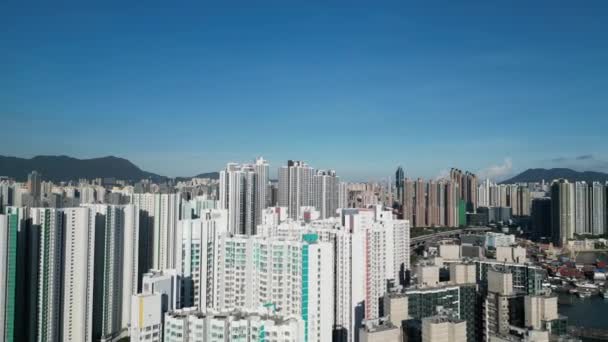 Nam Cheong Egy Kerület Kowloon Délnyugati Része 2023 Augusztus — Stock videók