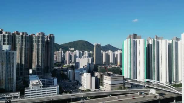Nam Cheong Okres Jihozápadní Část Kowloonu Srpna 2023 — Stock video