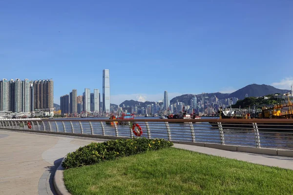 Tranquillo Fuga Cheung Sha Wan Promenade Hong Kong Ago 2023 — Foto Stock