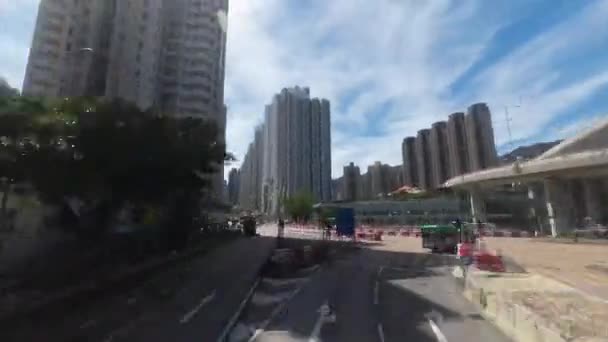 Hammer Hill Roads Urban Vistas Explorando Paisaje Urbano Hong Kong — Vídeos de Stock