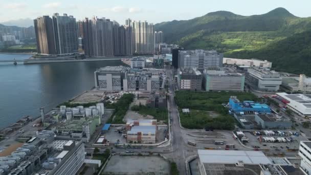Levendige Hub Van Koophandel Tseung Kwan Industrial Estate Augustus 2023 — Stockvideo