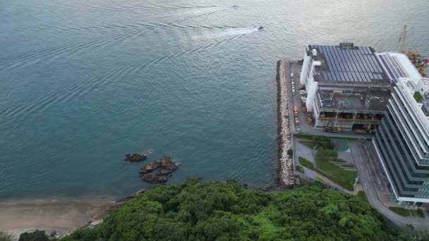 Echos Maritimer Geschichte Chinesische Zollstation Junk Island Site August 2023 — Stockvideo