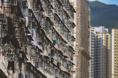 Apartman blokları, Hong Kong yerleşim alanı, 12 Ağustos 2023