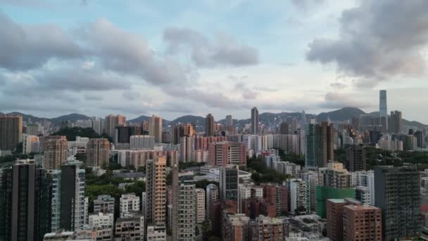 Kowloon City Tętno Dynamiczne Miejskiego Życia Sierpnia 2023 — Wideo stockowe