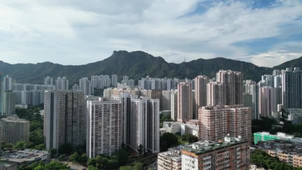 Wong Tai Sin District Residences Embring Urban Comforts Srpna 2023 — Stock video