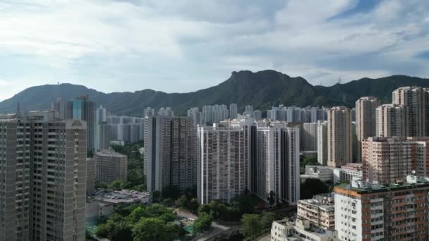 Wong Tai Sin District Residences Embracing Urban Comforts August 2023 — Stock Video