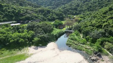 Hong Kong - 15 Ağustos 2023: Hong Kong 'da Pak Shui Wun Tranquil Sahil Güzeli