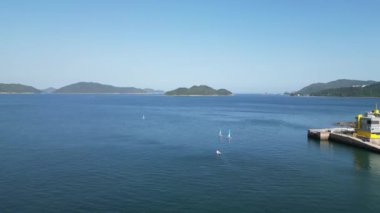 Hong Kong - 15 Ağustos 2023: Hong Kong 'da Pak Shui Wun Tranquil Sahil Güzeli