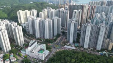 Hong Kong - 15 Ağustos 2023: Tseung Kwan O Skyline, Sahil Zarafeti ve Şehir Dinamikleri