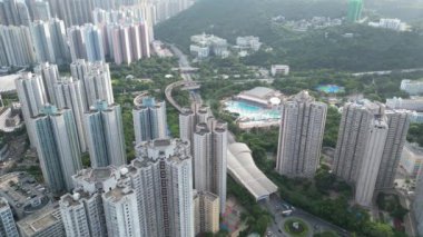 Hong Kong - 15 Ağustos 2023: Tseung Kwan O Skyline, Sahil Zarafeti ve Şehir Dinamikleri