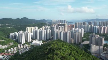 Hong Kong - 15 Ağustos 2023: Tseung Kwan O Skyline, Sahil Zarafeti ve Şehir Dinamikleri