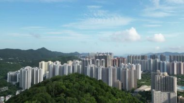 Hong Kong - 15 Ağustos 2023: Tseung Kwan O Skyline, Sahil Zarafeti ve Şehir Dinamikleri
