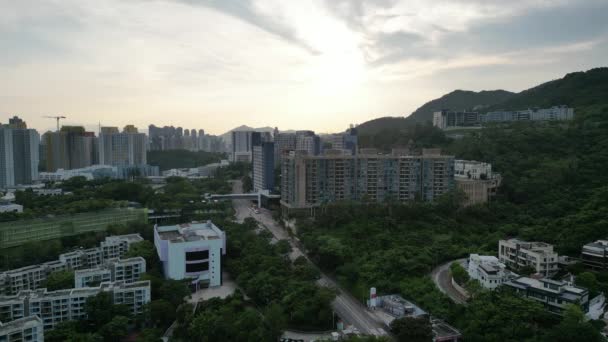 Hong Kong Agosto 2023 Kowloon Tong Cityscape Onde Energia Urbana — Vídeo de Stock