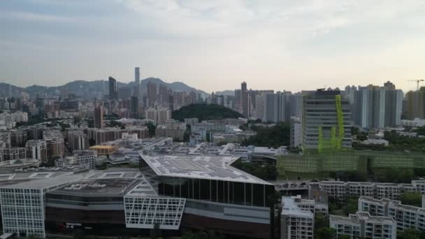 Гонконг Августа 2023 Года Городской Пейзаж Коулун Тонг Городская Энергия — стоковое видео