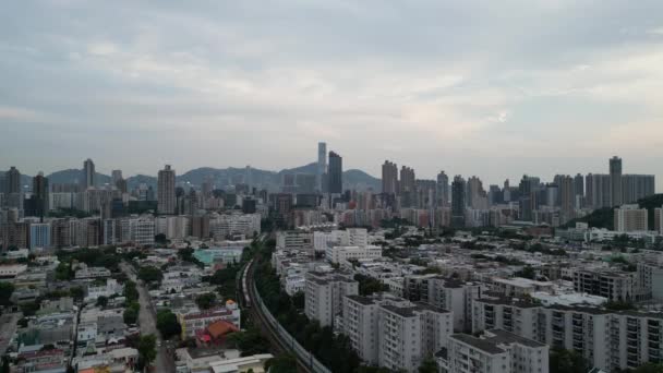 Hongkong August 2023 Effizienter Bahntransfer Kowloon Tong — Stockvideo