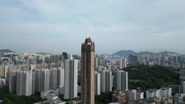 Hong Kong Augusztus 2023 Broadcast Drive Ahol Városi Energia Találkozik — Stock videók