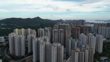 Hong Kong - 22 Ağustos 2023: Hang Hau, Hong Kong 'un Gelişen Mahallesi