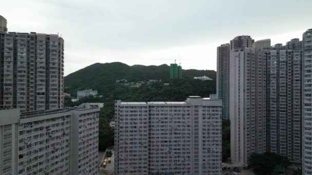 Hongkong Augusti 2023 Kung Lam Estate Gemenskap Motståndskraft Och Samhörighet — Stockvideo