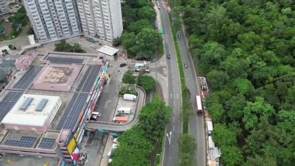 Hong Kong Augusztus 2023 Utazás Lam Road Mentén Felfedezése Városi — Stock videók