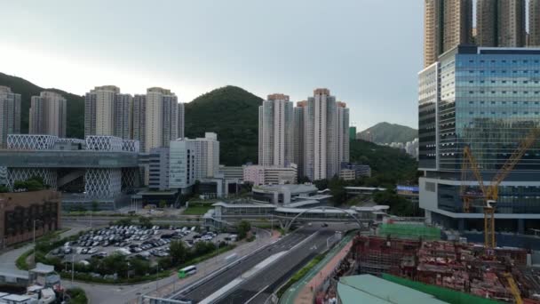 Гонконг Августа 2023 Года Шоссе Лам Тин Кросс Бэй — стоковое видео