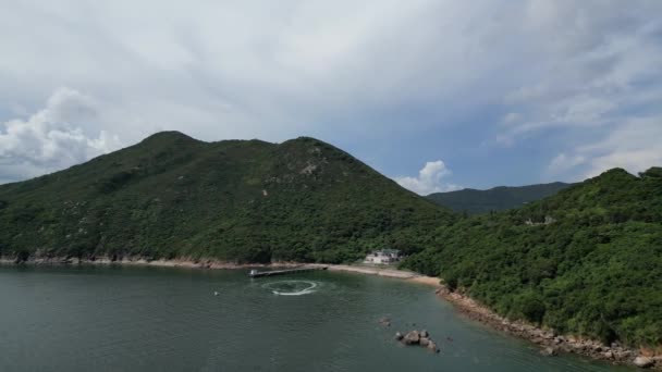 Залив Джайхаус Приморском Пригороде Гонконга — стоковое видео
