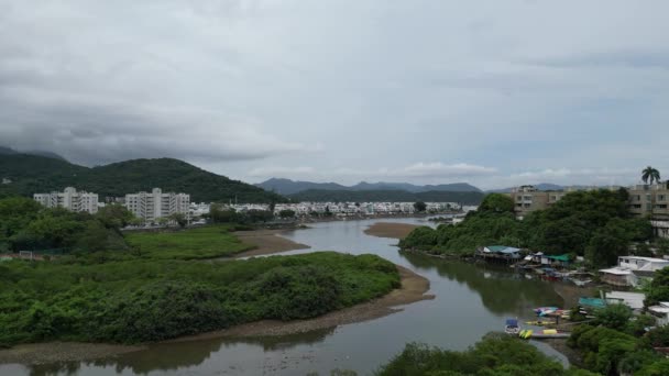 2023年8月21日 香港のホーチョン川自然セレナード — ストック動画