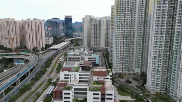Hong Kong September 2023 Persimpangan Jalan Atau Persimpangan Jalan Raya — Stok Video