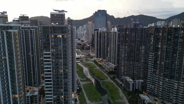 Hongkong September 2023 Kai Tak Transforming Hong Kong Skyline Lifestyle — Stockvideo