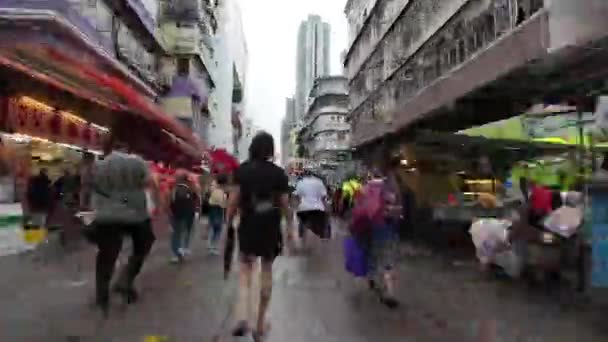 Hong Kong Září 2023 Ulice Pei Chuť Autentického Hongkongu — Stock video