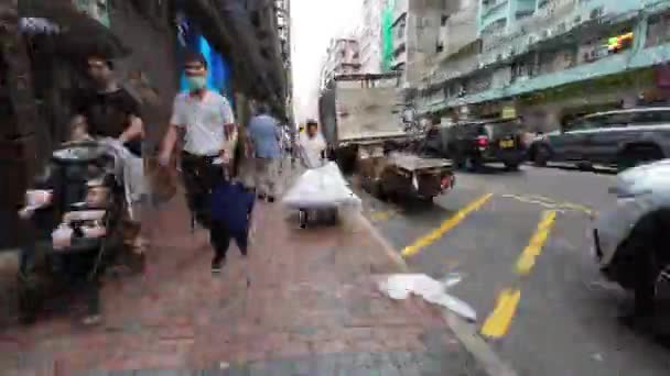 2023年9月9日 ウェイ ストリート 香港文化への限界 — ストック動画