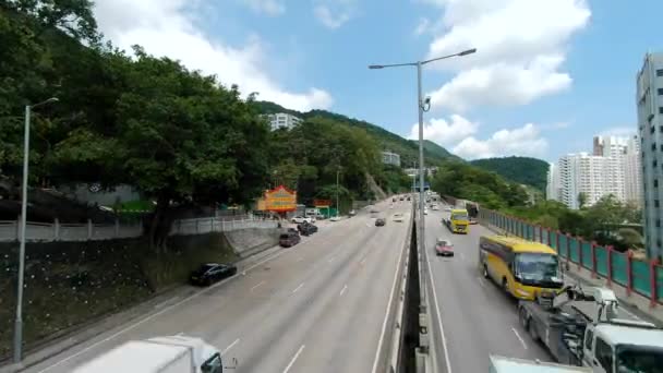 Hong Kong Septiembre 2023 Ching Cheung Road Scenic Drive Hong — Vídeo de stock