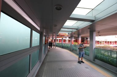 Tsuen Wan Footbridge Ağı, Hong Kong 23 Eylül 2023