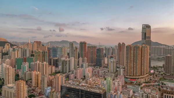 Tsuen Wan Kalbinde Gelişen Şehir Merkezi Eylül 2021 — Stok fotoğraf
