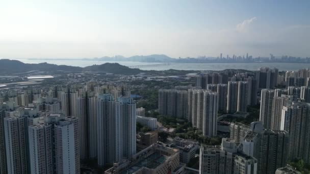Hong Kong Szeptember 2023 Tin Shui Wai Felfedezni Derűs Hong — Stock videók