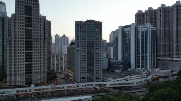 2023年9月23日 ツェンワン 香港の中心部で繁栄する都市ハブ — ストック動画