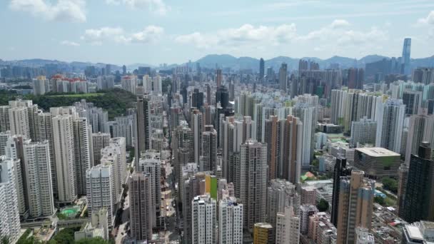 Гонконг Сентября 2023 Года Чунг Ван Жилой Район Гонконга — стоковое видео