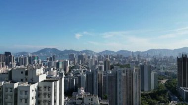 Hong Kong - 29 Eylül 2023 Kowloon Şehri, Şehir Enerjisinin Zamansız Zarafetle Buluştuğu Yer