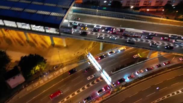 Hong Kong Eylül 2023 Karayolu Kavşağı Choi Hung — Stok video