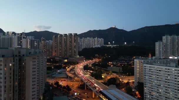 Χονγκ Κονγκ Σεπτεμβρίου 2023 Δημόσια Στέγαση Στο Χονγκ Κονγκ — Αρχείο Βίντεο