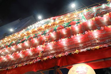 28 Eylül 2023 Geçit Hung Kong 'daki Çiçek Tahtaları.