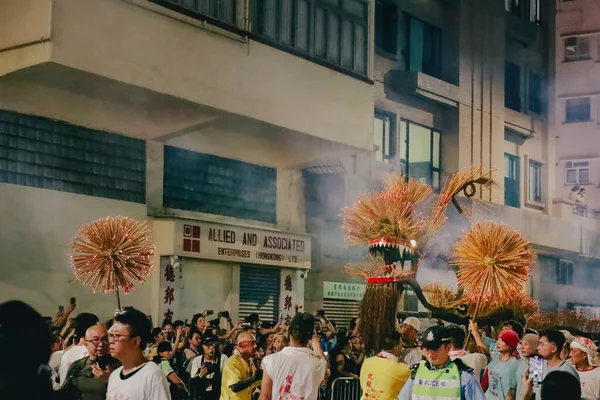 Sept 2023 Danza Del Dragón Fuego Tai Hang Hong Kong — Foto de Stock