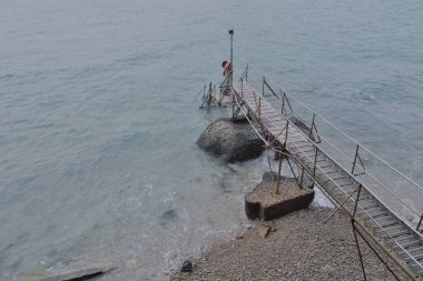 Sai Wan yüzme kulübesi, San wai, hk 7 Şubat 2015