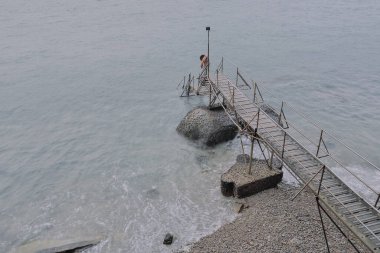 Sai Wan yüzme kulübesi, San wai, hk 7 Şubat 2015