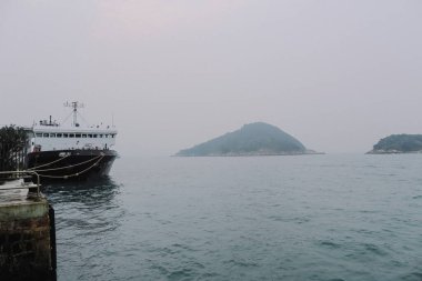 Sülfür Kanalı manzarası, Hong Kong 7 Şubat 2015