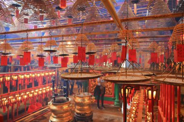 Sheung Wan, merkez ve batı bölgesi, Hong Kong 7 Şubat 2015