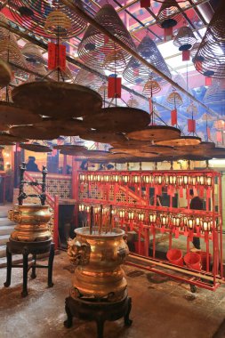 Sheung Wan, merkez ve batı bölgesi, Hong Kong 7 Şubat 2015